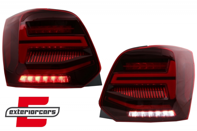Full LED stražnja svjetla SEQ žmigavci (crvena) / VW Polo 6R 6C (2009-2017), LDVWV4