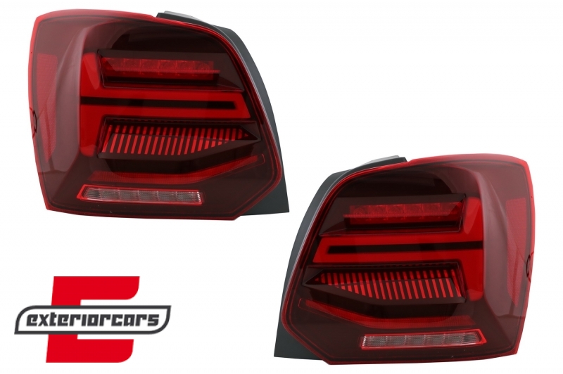 Full LED stražnja svjetla SEQ žmigavci (crvena) / VW Polo 6R 6C (2009-2017), LDVWV4