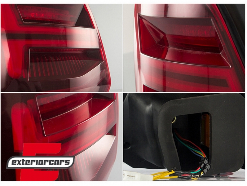 Full LED stražnja svjetla SEQ žmigavci (crvena) / VW Polo 6R 6C (2009-2017), LDVWV4