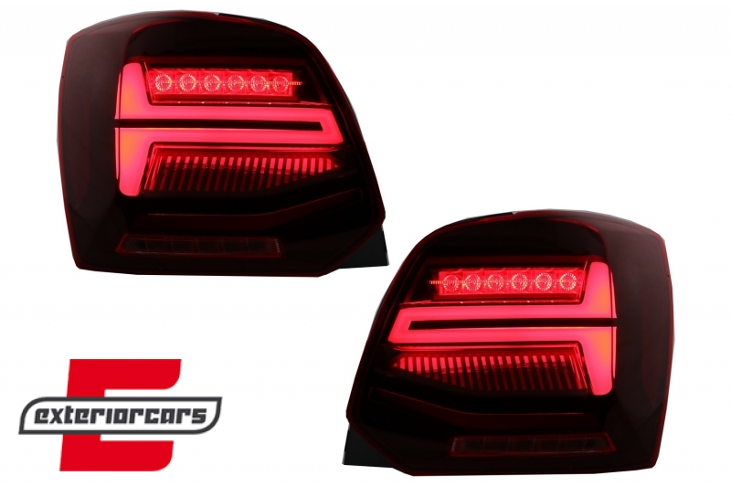 Full LED stražnja svjetla SEQ žmigavci (crvena) / VW Polo 6R 6C (2009-2017), LDVWV4