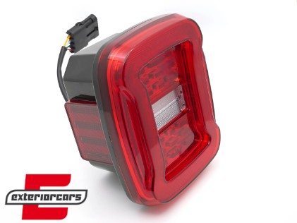 Full LED stražnja svjetla SEQ žmigavci (crvena/bijela) / Jeep Wrangler YJ TJ (1991-2006), LDCH44