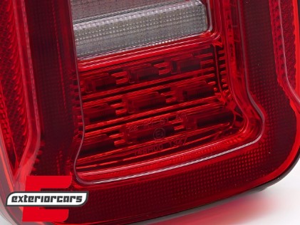 Full LED stražnja svjetla SEQ žmigavci (crvena/bijela) / Jeep Wrangler YJ TJ (1991-2006), LDCH44