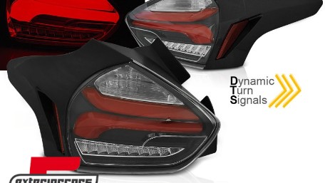 Full LED stražnja svjetla SEQ žmigavci (crvena/crna) / Ford Focus 3 Hatchback Facelift (2015-2018), LDFO69