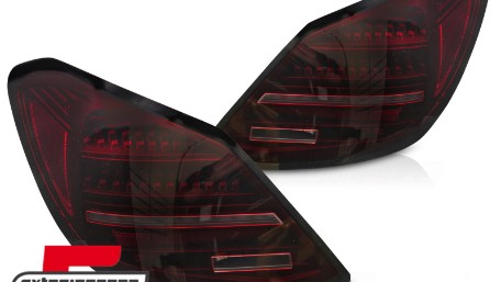 Full LED stražnja svjetla SEQ žmigavci (crvena/crna) / Mercedes C klasa W205 limuzina (2014-2021), LDMEG7