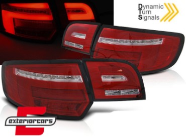Full LED stražnja svjetla SEQ žmigavci (crvena/kristal) / AUDI A3 Sportback (2003-2008), LDAUH7