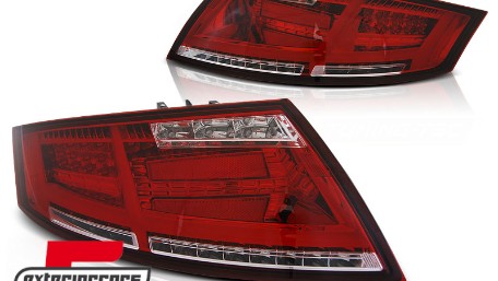 Full LED stražnja svjetla SEQ žmigavci (crvena/kristal) / Audi TT 8J (2006-2014), LDAUD1