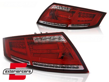 Full LED stražnja svjetla SEQ žmigavci (crvena/kristal) / Audi TT 8J (2006-2014), LDAUD1