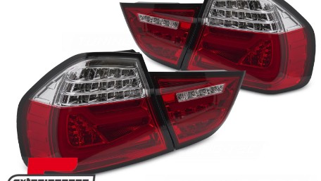 Full LED stražnja svjetla SEQ žmigavci (crvena/kristal) / BMW serije 3 E90 LCI (2008-2011) limuzina, LDBMK2