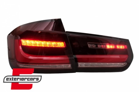 Full LED stražnja svjetla SEQ žmigavci (crvena/kristal) / BMW serije 3 F30 (2011-2019), LDBMJ8