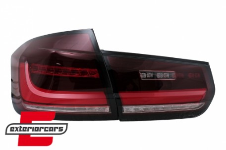 Full LED stražnja svjetla SEQ žmigavci (crvena/kristal) / BMW serije 3 F30 (2011-2019), LDBMJ8