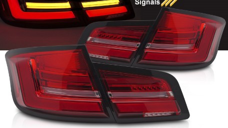 Full LED stražnja svjetla SEQ žmigavci (crvena/kristal) / BMW serije 5 F10 (2010-2013) limuzina, LDBMO7