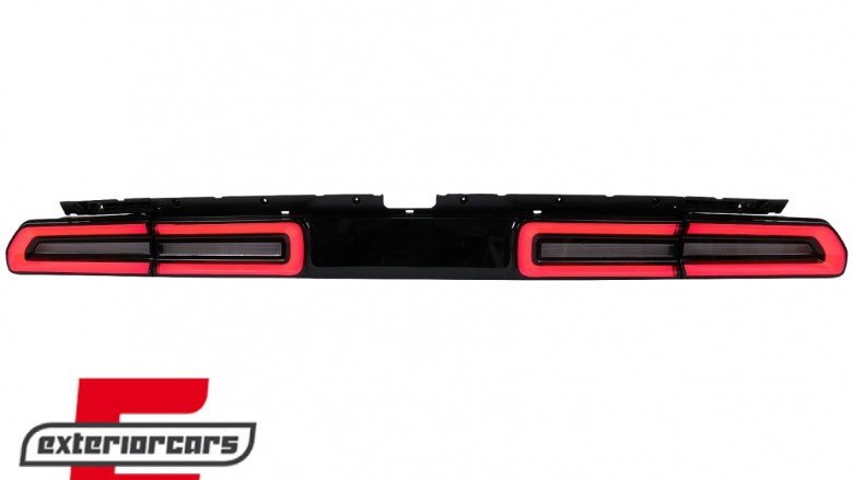 Full LED stražnja svjetla SEQ žmigavci (crvena/kristal) / Dodge Challenger (2008-2014), TLDOGCHA3