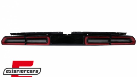 Full LED stražnja svjetla SEQ žmigavci (crvena/kristal) / Dodge Challenger (2008-2014), TLDOGCHA3