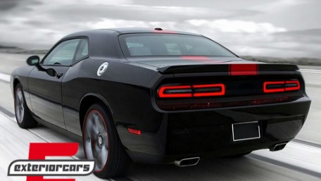 Full LED stražnja svjetla SEQ žmigavci (crvena/kristal) / Dodge Challenger (2008-2014), TLDOGCHA3