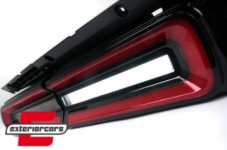 Full LED stražnja svjetla SEQ žmigavci (crvena/kristal) / Dodge Challenger (2008-2014), TLDOGCHA3