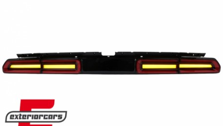 Full LED stražnja svjetla SEQ žmigavci (crvena/kristal) / Dodge Challenger (2008-2014), TLDOGCHA3