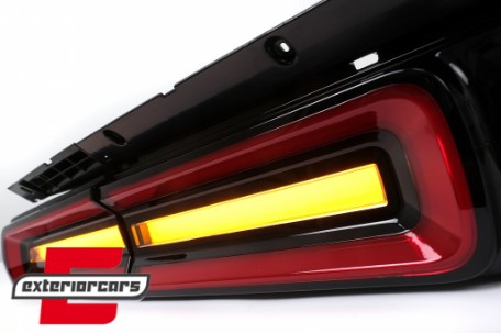 Full LED stražnja svjetla SEQ žmigavci (crvena/kristal) / Dodge Challenger (2008-2014), TLDOGCHA3