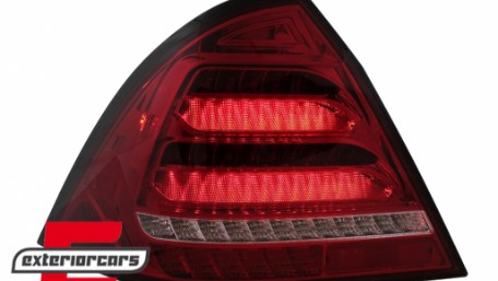 Full LED stražnja svjetla SEQ žmigavci (crvena/kristal) / Mercedes C-klasa W203 (2000-2004) limuzina, LDMED4