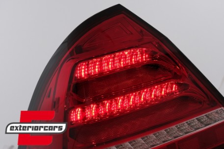Full LED stražnja svjetla SEQ žmigavci (crvena/kristal) / Mercedes C-klasa W203 (2000-2004) limuzina, LDMED4