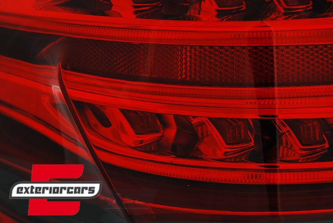 Full LED stražnja svjetla SEQ žmigavci (crvena/kristal) / Mercedes E-klasa W212 limuzina (2009-2013), LDMEB2