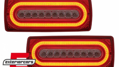 Full LED stražnja svjetla SEQ žmigavci (crvena/kristal) / Mercedes G-klasa W463 (1990-2012), LDMEB6