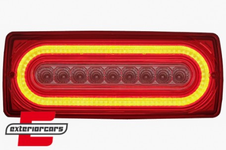 Full LED stražnja svjetla SEQ žmigavci (crvena/kristal) / Mercedes G-klasa W463 (1990-2012), LDMEB6