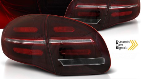 Full LED stražnja svjetla SEQ žmigavci (crvena/kristal) / Porsche Cayenne 958 (2010-2014), LDPO33