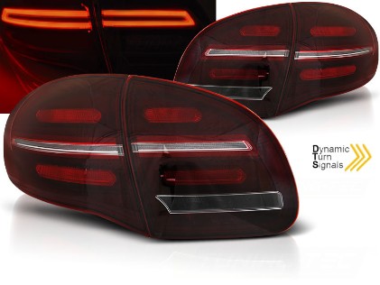 Full LED stražnja svjetla SEQ žmigavci (crvena/kristal) / Porsche Cayenne 958 (2010-2014), LDPO33