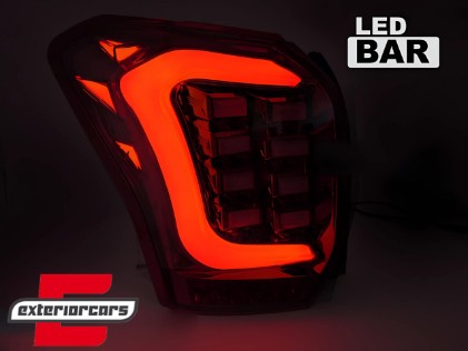 Full LED stražnja svjetla SEQ žmigavci (crvena/kristal) / Subaru Forester IV (2013-2018), LDSU01