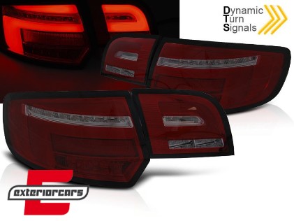 Full LED stražnja svjetla SEQ žmigavci (crvena/smoke) / AUDI A3 Sportback (2003-2008), LDAUH8