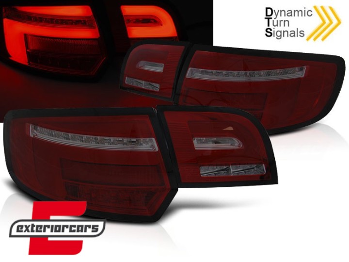 Full LED stražnja svjetla SEQ žmigavci (crvena/smoke) / AUDI A3 Sportback (2003-2008), LDAUH8