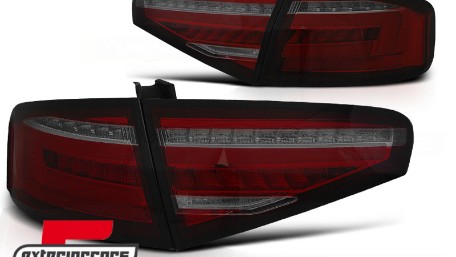 Full LED stražnja svjetla SEQ žmigavci (crvena/smoke) / Audi A4 B8 limuzina (2012-2015), LDAUH4