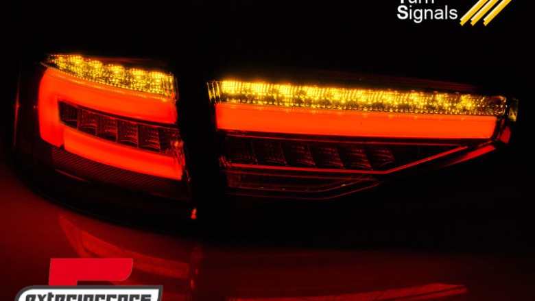 Full LED stražnja svjetla SEQ žmigavci (crvena/smoke) / Audi A4 B8 limuzina (2012-2015), LDAUH4