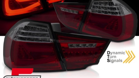 Full LED stražnja svjetla SEQ žmigavci (crvena/smoke) / BMW serije 3 E90 LCI (2008-2011) limuzina, LDBMK3