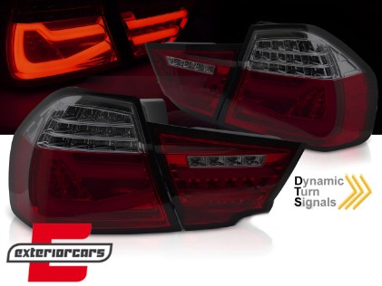 Full LED stražnja svjetla SEQ žmigavci (crvena/smoke) / BMW serije 3 E90 LCI (2008-2011) limuzina, LDBMK3