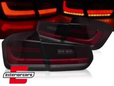 Full LED stražnja svjetla SEQ žmigavci (crvena/smoke) / BMW serije 3 F30 (2011-2019), LDBMJ9