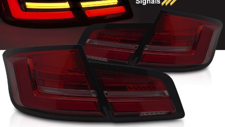 Full LED stražnja svjetla SEQ žmigavci (crvena/smoke) / BMW serije 5 F10 (2010-2013) limuzina, LDBMO8