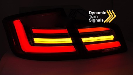 Full LED stražnja svjetla SEQ žmigavci (crvena/smoke) / BMW serije 5 F10 (2010-2013) limuzina, LDBMO8