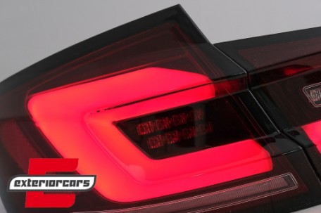 Full LED stražnja svjetla SEQ žmigavci (crvena/smoke) / BMW serije 5 F10 (2010-2017) limuzina, LDBMJ2