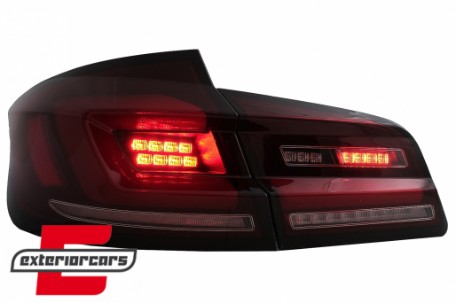 Full LED stražnja svjetla SEQ žmigavci (crvena/smoke) / BMW serije 5 F10 (2010-2017) limuzina, LDBMJ2