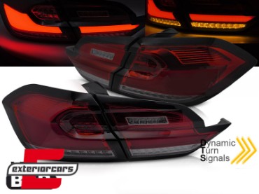 Full LED stražnja svjetla SEQ žmigavci (crvena/smoke) / FORD FIESTA MK8 HATCHBACK (2017-2021), LDFO77