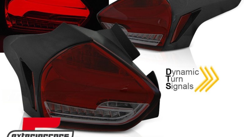 Full LED stražnja svjetla SEQ žmigavci (crvena/smoke) / Ford Focus 3 Hatchback Facelift (2015-2018), LDFO65
