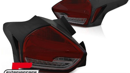 Full LED stražnja svjetla SEQ žmigavci (crvena/smoke) / Ford Focus 3 Hatchback Facelift (2015-2018), LDFO65