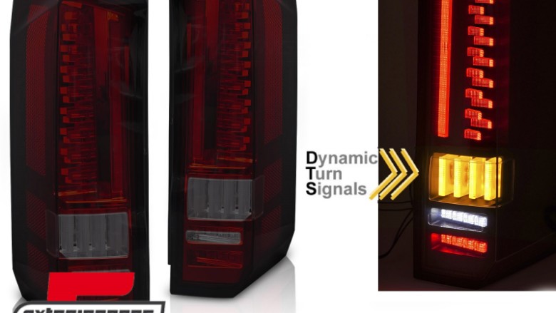 Full LED stražnja svjetla SEQ žmigavci (crvena/smoke) / MAN TGE VW Crafter II (2017-), LDVWU2