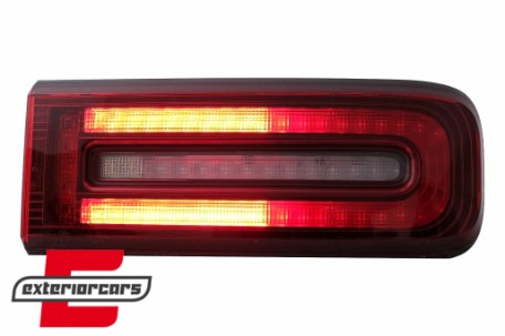 Full LED stražnja svjetla SEQ žmigavci (crvena/smoke) / Mercedes G-klasa W463 Facelift (2018-2024), TLMBW463NLS