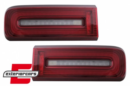 Full LED stražnja svjetla SEQ žmigavci (crvena/smoke) / Mercedes G-klasa W463 Facelift (2018-2024), TLMBW463NLS
