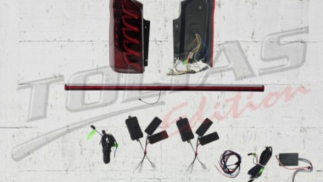 Full LED stražnja svjetla SEQ žmigavci (crvena/smoke) / Mercedes V-klasa W447 (2014-2023), TLMBW447VTL