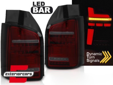 Full LED stražnja svjetla SEQ žmigavci (crvena/smoke) / Volkswagen Transporter T6 (2015-2019), LDVWP2