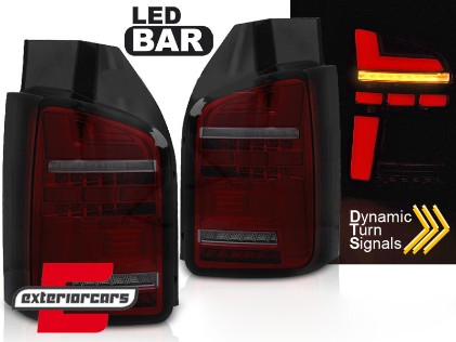 Full LED stražnja svjetla SEQ žmigavci (crvena/smoke) / Volkswagen Transporter T6.1 (2020-), LDVWP7