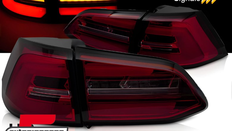 Full LED stražnja svjetla SEQ žmigavci (crvena/smoke) / VW Golf 7 (2013-2017) karavan, LDVWS6